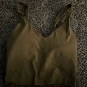 Lululemon align tank top- bronze green